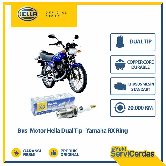 Busi Motor Yamaha RX king Hella Dual Tip CG9-7D