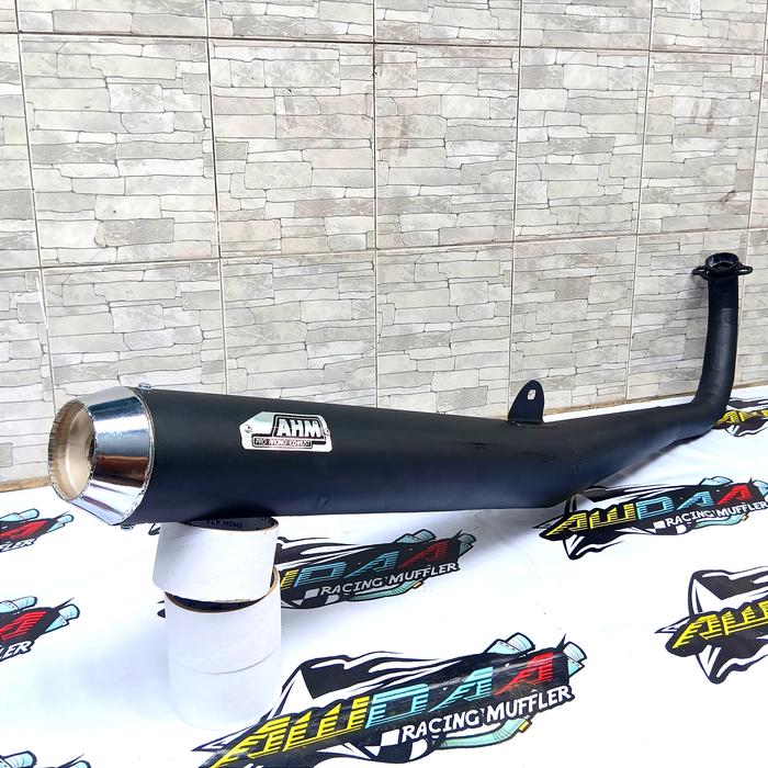 Knalpot RX KING Standar AHM Hitam crom RXKING motor 2tak racing