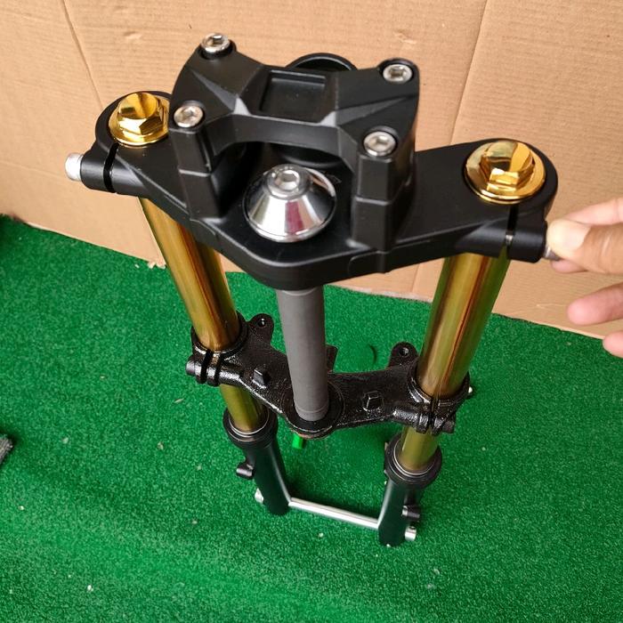 shock depan rx king As gold Tabung segitiga komplit